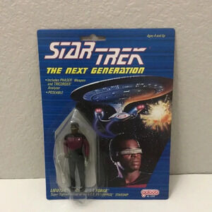 Vintage Galoob Lt Geordi La Forge Action Figure